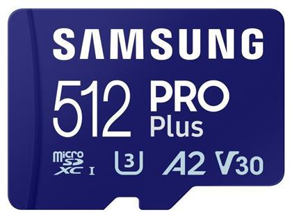 Samsung Pro Plus (2023) microSDXC 512GB Class 10 U3 V30 A2 UHS-I