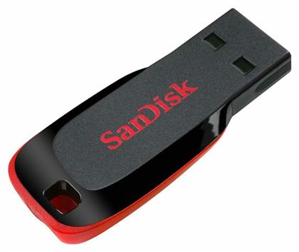 Sandisk Cruzer Blade 128GB USB 2.0 Stick Μαύρο