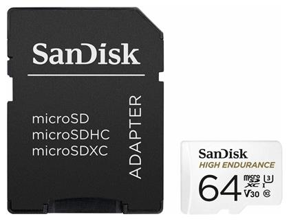 Sandisk High Endurance microSDXC 64GB Class 10 U3 V30 UHS-I