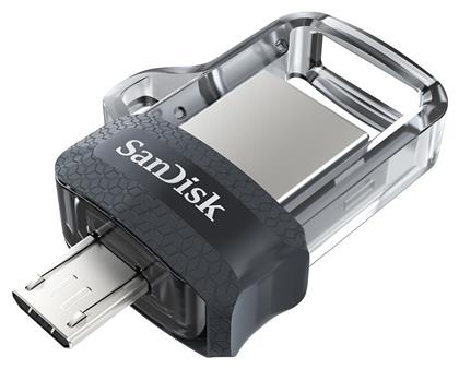 Sandisk Ultra Dual Drive M3.0 16GB USB 3.0 Stick με σύνδεση USB-A & micro USB-B Μαύρο