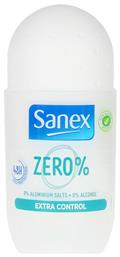 Sanex Zero 0% Extra Control Αποσμητικό 48h σε Roll-On Χωρίς Αλουμίνιο 50ml