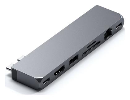 Satechi Docking Station με Διπλό USB-C HDMI 4K PD Ethernet (ST-UCPHMXM)