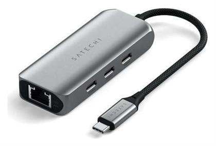 Satechi USB 3.2 Hub 3 Θυρών με σύνδεση USB-C / Ethernet Γκρι