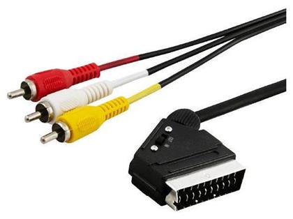 Savio Cable Scart male - Composite male 2m (CL-133)