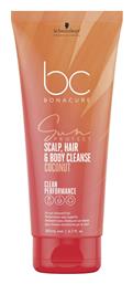 Schwarzkopf Bonacure Sun Protect Scalp, Hair & Body Cleanse Αντηλιακό Μαλλιών 200ml