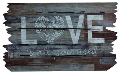 Sdim Πατάκι Εισόδου Ecomat 835 Love Is All You Need Γκρι 45x75cm