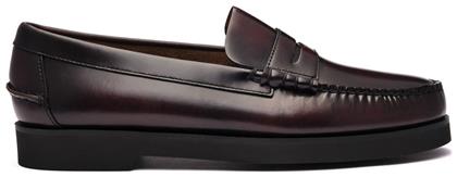 Sebago Dan Polaris Δερμάτινα Ανδρικά Loafers σε Μπορντό Χρώμα