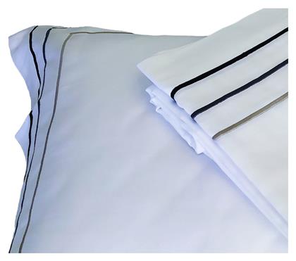 Σεντόνι Ξενοδοχείου Λευκό King Size 260x295 Βαμβακοσατέν