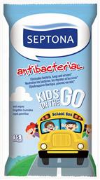 Septona Antibacterial Kids On Go 15τμχ