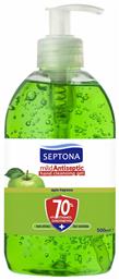 Septona Mild Antiseptic Αντισηπτικό Gel Χεριών με Αντλία 500ml Μήλο