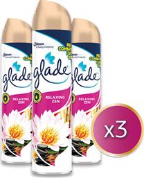 Σετ 3x Αρωματικό χώρου Glade Relaxing Zen - Αεροζόλ 300ml Κωδικός: 28743507