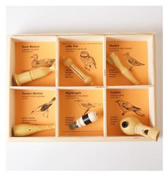 Σετ 6 Συλλεκτικές Σφυρίχτρες Ήχους Άγριων Ευρωπαϊκών Πουλιών