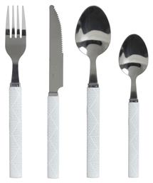 Σετ Μαχαιροπίρουνα Geo White 24τμχ