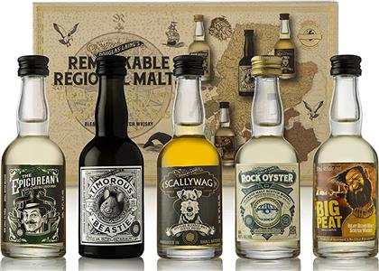 ΣΕΤ ΟΥΙΣΚΙ REMARKABLE REGIONAL MALTS MINIATURE GIFT PACK 5 X 50 ML από το Plus4u