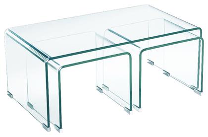 Σετ Ζιγκόν Glasser 3τμχ 90x50x38cm Διάφανο