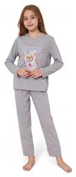 Sexen Παιδική Πιτζάμα Χειμωνιάτικη Βαμβακερή Γκρι