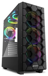 Sharkoon HEX Gaming Midi Tower με Πλαϊνό Παράθυρο από το e-shop