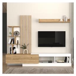 Σύνθετο Σαλονιού Vermont Λευκό - Sepet Oak Μ240xΒ40xΥ192εκ.