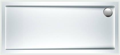 Sirene Extra Flat E16080 Ορθογώνια Ακρυλική Ντουζιέρα 160x80cm Λευκή