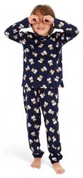 Siyah Inci Παιδική Πιτζάμα Χειμωνιάτικη Βαμβακερή Μπλε