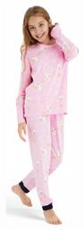 Siyah Inci Παιδική Πιτζάμα Χειμωνιάτικη Βαμβακερή Ροζ