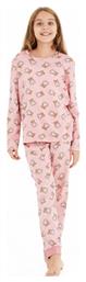 Siyah Inci Παιδική Πιτζάμα Χειμωνιάτικη Βαμβακερή Ροζ