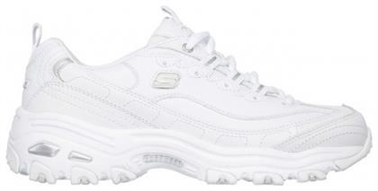 Skechers D'Lites Fresh Start Γυναικεία Chunky Sneakers Λευκά