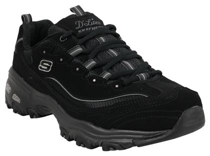 Skechers D'Lites Γυναικεία Chunky Sneakers Μαύρα