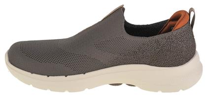 Skechers Go Walk 6 Πάνινα Ανδρικά Slip-On Καφέ