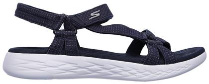 Skechers Heathered River Strap Γυναικεία Σανδάλια Sporty σε Navy Μπλε Χρώμα