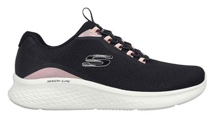 Skechers Overlay Mesh Γυναικεία Αθλητικά Παπούτσια Running Μαύρα