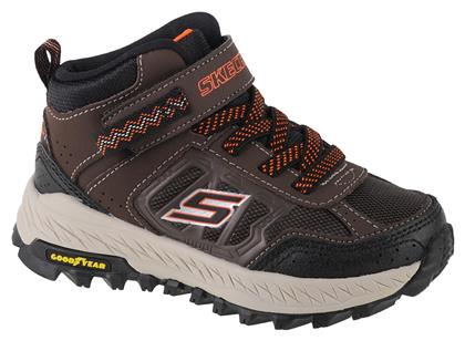 Skechers Παιδικά Μποτάκια Πεζοπορίας Fuse Tread Καφέ από το MybrandShoes