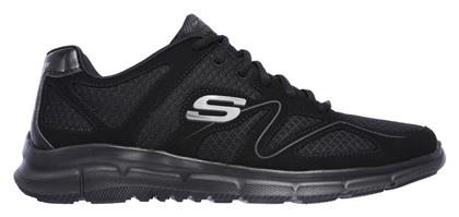 Skechers Satisfaction Ανδρικά Αθλητικά Παπούτσια Running Μαύρα από το Modivo