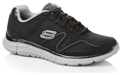 Skechers Satisfaction Flash Point Ανδρικά Αθλητικά Παπούτσια Running Μαύρα