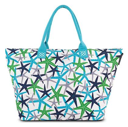 Skpat Υφασμάτινη Τσάντα Θαλάσσης με σχέδιο Αστερία Πολύχρωμη