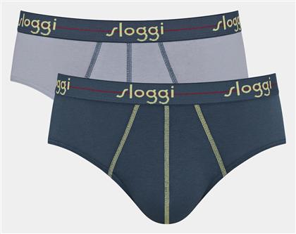 Sloggi Ανδρικά Σλιπ 2Pack Grey/Petrol