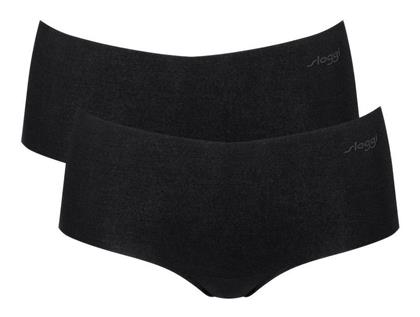 Sloggi Zero Modal 2.0 Γυναικεία Boxer 2Pack χωρίς Ραφές Μαύρο
