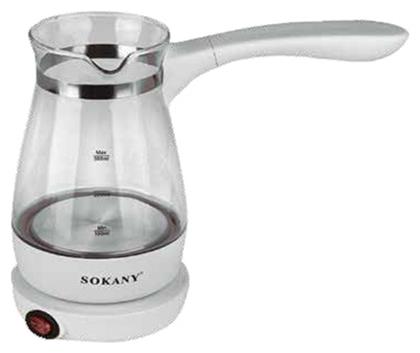 Sokany SK-607 Ηλεκτρικό Μπρίκι 600W με Χωρητικότητα 270ml Λευκό