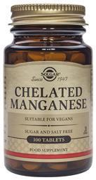 Solgar Chelated Manganese 8mg 100 ταμπλέτες από το Pharm24