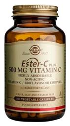 Solgar Ester-C Plus Βιταμίνη για Ενέργεια & Ανοσοποιητικό 500mg 100 φυτικές κάψουλες