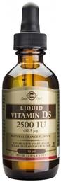 Solgar Liquid Vitamin D3 Βιταμίνη για Ανοσοποιητικό 2500iu Πορτοκάλι 59ml