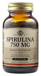 Solgar Spirulina 750mg 80 κάψουλες