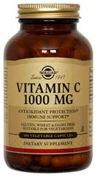 Solgar Vitamin C Βιταμίνη για Ενέργεια & Ανοσοποιητικό 1000mg 100 φυτικές κάψουλες από το Pharm24