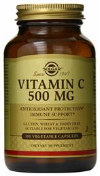 Solgar Vitamin C Βιταμίνη για Ενέργεια & Ανοσοποιητικό 500mg 100 φυτικές κάψουλες από το Pharm24