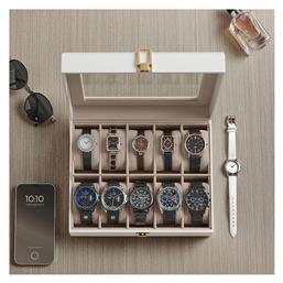 Songmics Ξύλινη Θήκη σε Μπεζ χρώμα JWB010W01