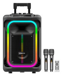 Sonic Gear Ηχείο Karaoke με Ασύρματα Μικρόφωνα και Εφέ Φωτισμού Hyperbox 1300 Pro σε Μαύρο Χρώμα