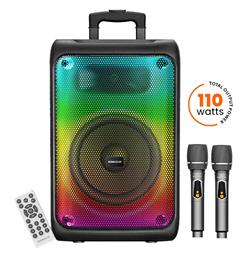 Sonic Gear Σύστημα Karaoke με Ασύρματα Μικρόφωνα Hyperbox 1200 Pro σε Μαύρο Χρώμα