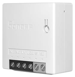 Sonoff MINIR2 Smart Ενδιάμεσος Διακόπτης Wi-Fi σε Λευκό Χρώμα από το Public