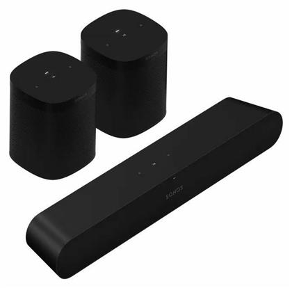 Sonos Σετ Ηχείων Home Cinema 5.0 Entertainment Set Black Ray & 2x Sonos One SL από το Public