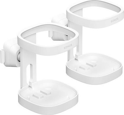 Sonos Βάσεις Ηχείων Τοίχου Wall Mount For The One and PLAY:1 (Ζεύγος) σε Λευκό Χρώμα από το Polihome